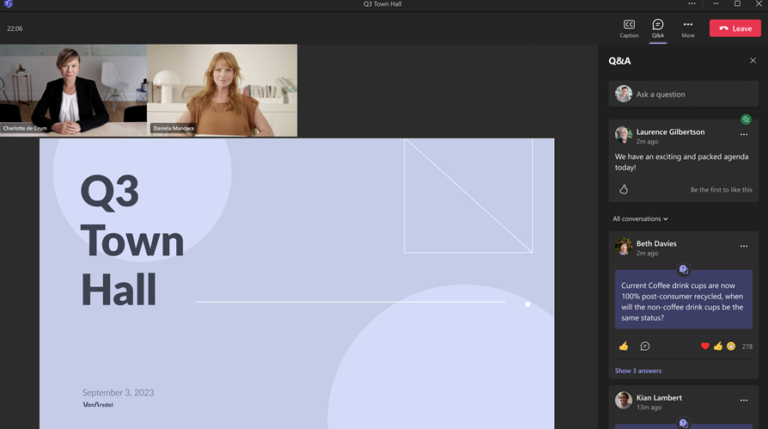 Microsoft Town Hall Meetings