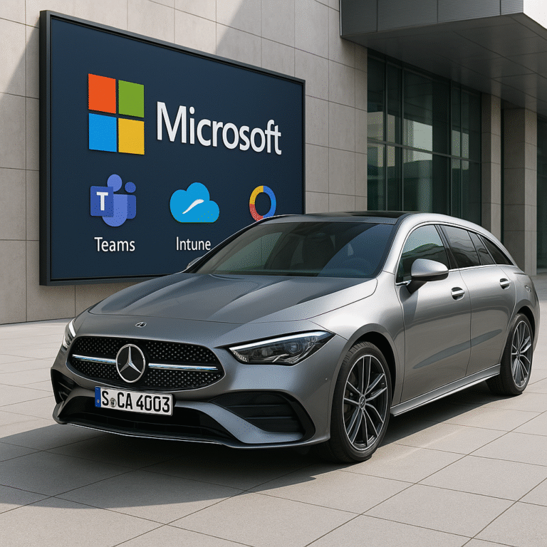 Mercedes-Benz bringt Microsoft Teams, Intune und Copilot ins Auto